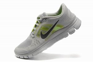 Nike Free 5.0 V4 Mens Shoes White Green - Click Image to Close